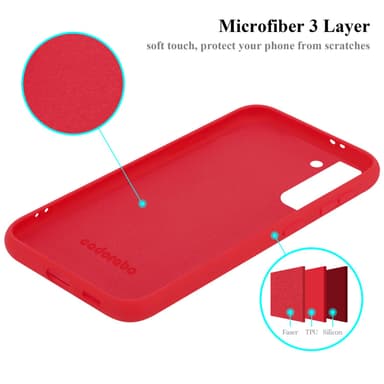 Samsung Galaxy S22 Skal Fodral Case (Röd)