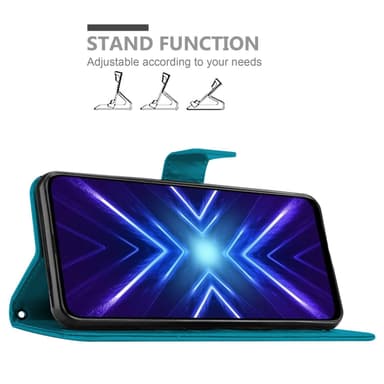 Honor 9X Plånboksfodral Skal (Blå)