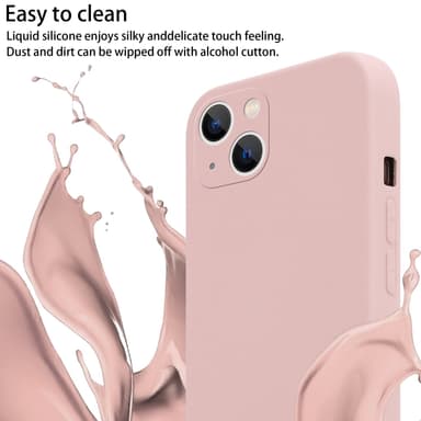 iPhone 14 Skal Fodral Kedja (Rosa)