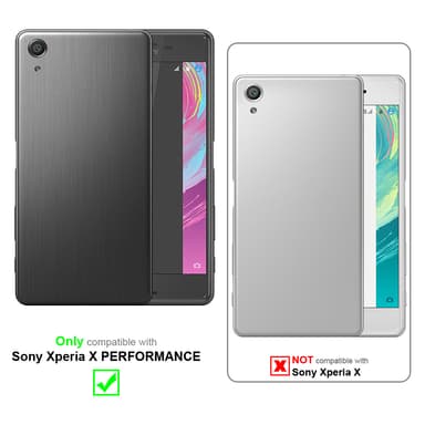 Sony Xperia X PERFORMANCE Flipfodral Skal (Röd)