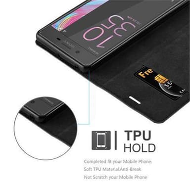 Skal Sony Xperia X Plånboksfodral (Svart)