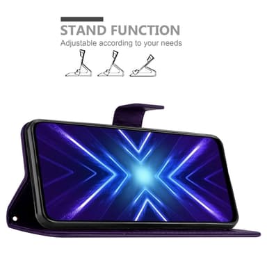Honor 9X Plånboksfodral Skal (Lila)