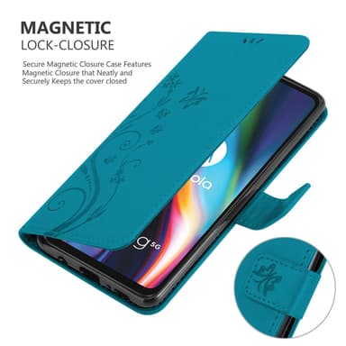 Motorola MOTO G 5G PLUS Plånboksfodral Skal (Blå)