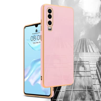Huawei P30 Skal Fodral Case (Rosa)
