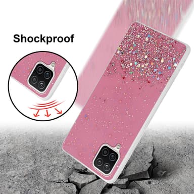 Samsung Galaxy A12 / M12 Skal Fodral Case (Rose)
