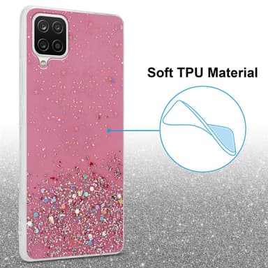Samsung Galaxy A12 / M12 Skal Fodral Case (Rose)
