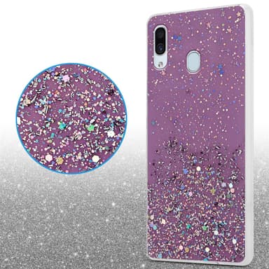 Samsung Galaxy A40 Skal Fodral Case (Lila)