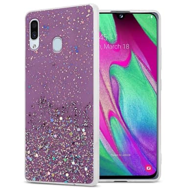 Samsung Galaxy A40 Skal Fodral Case (Lila)