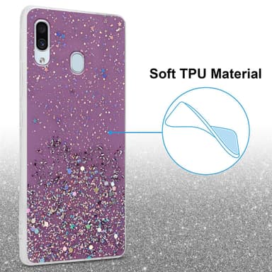 Samsung Galaxy A40 Skal Fodral Case (Lila)
