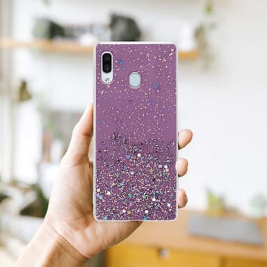 Samsung Galaxy A40 Skal Fodral Case (Lila)