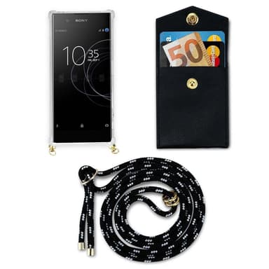 Sony Xperia XA1 Skal Fodral Kedja (Svart)