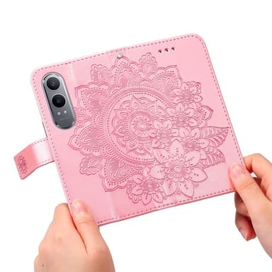 SKALO OnePlus Nord CE4 Lite 5G Mandala Plånboksfodral - Rosa