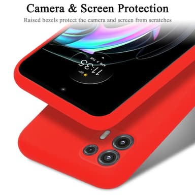 Motorola EDGE 20 LITE / FUSION Skal Fodral Case (Röd)