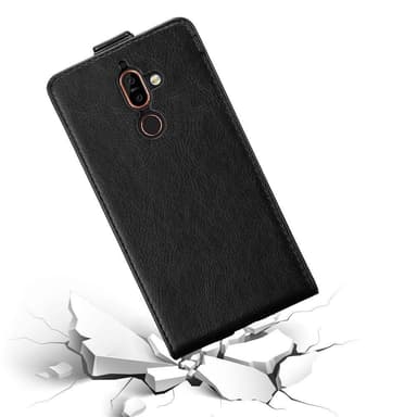 Nokia 7 PLUS Flipfodral Skal (Svart)
