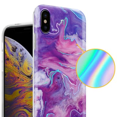 iPhone XS MAX Plånboksfodral Skal (Lila)