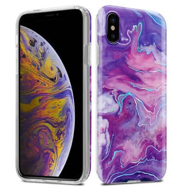 iPhone XS MAX Plånboksfodral Skal (Lila)
