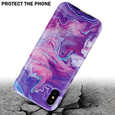 iPhone XS MAX Plånboksfodral Skal (Lila)