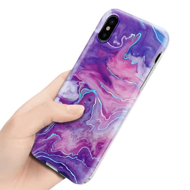 iPhone XS MAX Plånboksfodral Skal (Lila)
