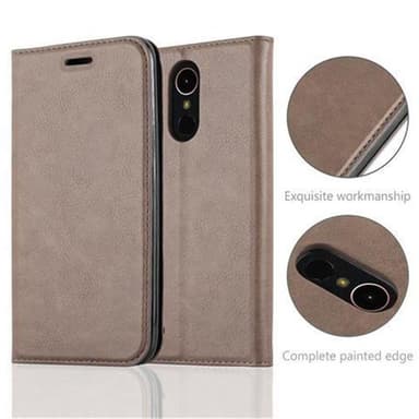 Skal LG K10 2017 Plånboksfodral (Brun)