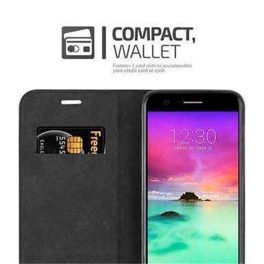 Skal LG K10 2017 Plånboksfodral (Brun)
