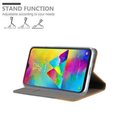 Samsung Galaxy M20 Plånboksfodral Skal (Grå)