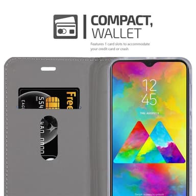 Samsung Galaxy M20 Plånboksfodral Skal (Grå)