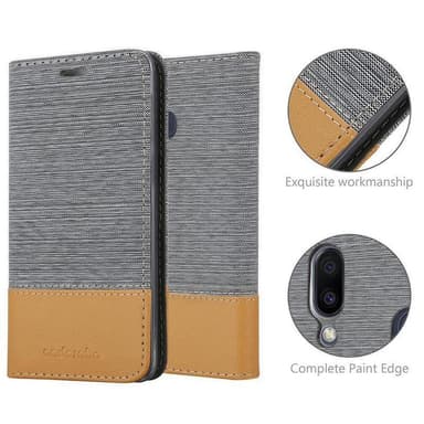 Samsung Galaxy M20 Plånboksfodral Skal (Grå)