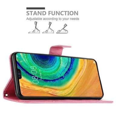 Huawei MATE 30 Plånboksfodral Skal (Rosa)