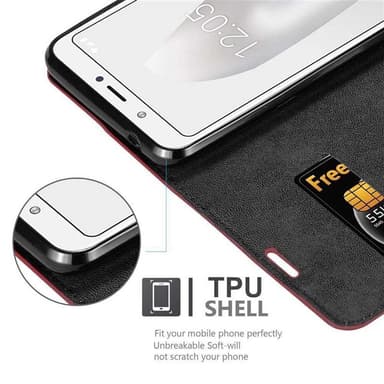 BQ Aquaris C Skal Fodral Case (Röd)