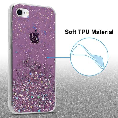 iPhone 7 / 7S / 8 / SE 2020 Skal Fodral Case (Lila)