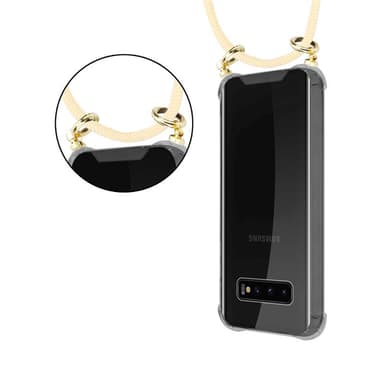 Samsung Galaxy S10 4G Skal Fodral Kedja (Gul)
