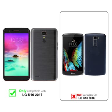 Skal LG K10 2017 Plånboksfodral (Brun)