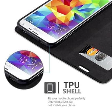 Samsung Galaxy S5 / S5 NEO Skal Fodral Case (Svart)
