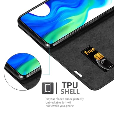 Skal Xiaomi POCO F2 PRO Plånboksfodral (Svart)