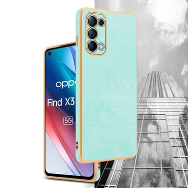Oppo FIND X3 LITE Skal Fodral Case (Grön)