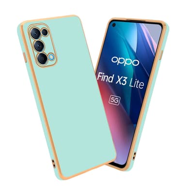 Oppo FIND X3 LITE Skal Fodral Case (Grön)
