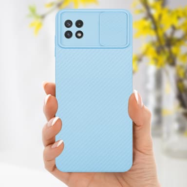 Skal Samsung Galaxy A22 5G Fodral Case (Blå)