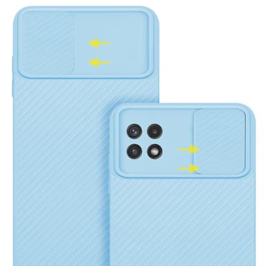 Skal Samsung Galaxy A22 5G Fodral Case (Blå)