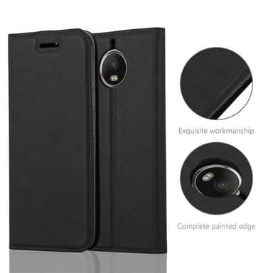 Skal Motorola MOTO G5S PLUS Plånboksfodral (Svart)