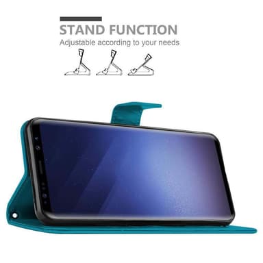 Samsung Galaxy S9 Plånboksfodral Skal (Blå)