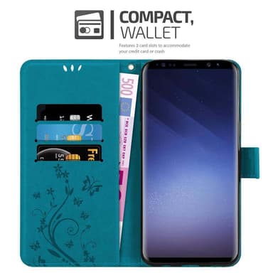 Samsung Galaxy S9 Plånboksfodral Skal (Blå)