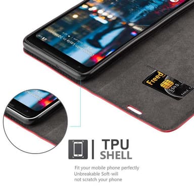 Google PIXEL 2 XL Skal Fodral Case (Röd)