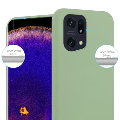 Skal Oppo FIND X5 PRO Fodral Case (Grön)