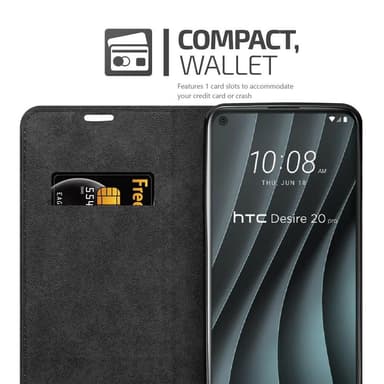 HTC Desire 20 PRO Skal Fodral Case (Brun)