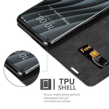 HTC Desire 20 PRO Skal Fodral Case (Brun)