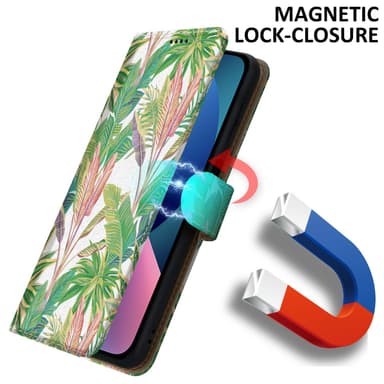 iPhone 13 MINI Plånboksfodral Skal (Grön)
