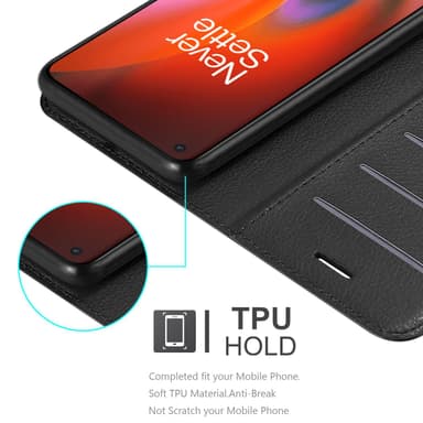 OnePlus Nord 2 5G Plånboksfodral Skal (Svart)