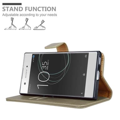 Sony Xperia XA1 Plånboksfodral Skal (Brun)