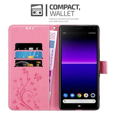 Sony Xperia 8 Plånboksfodral Skal (Rosa)