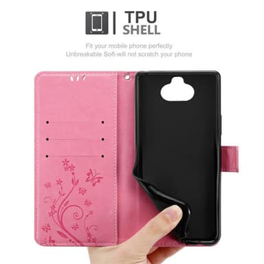 Sony Xperia 8 Plånboksfodral Skal (Rosa)